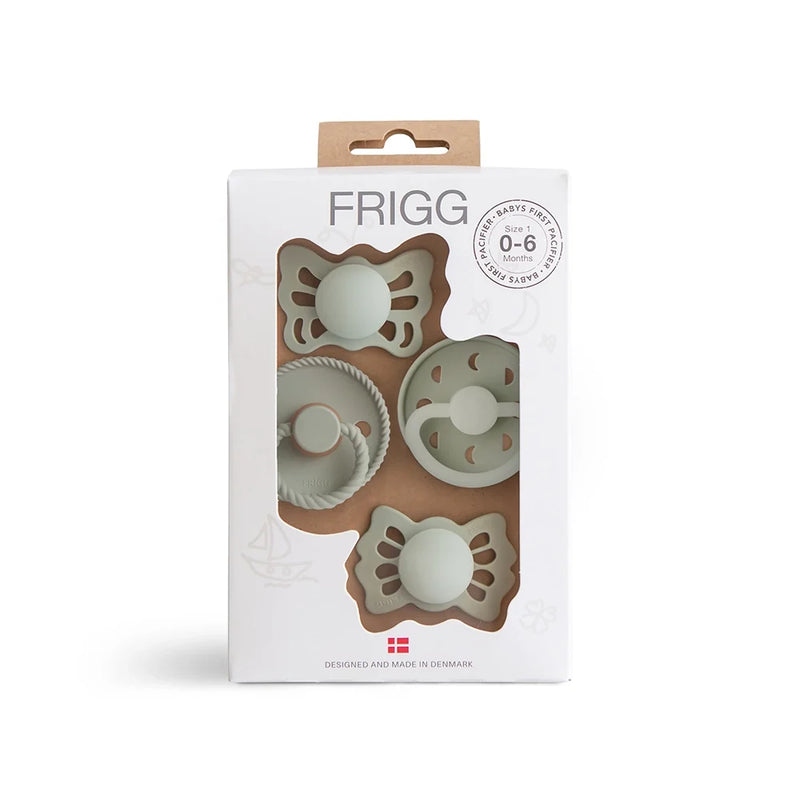 FRIGG Baby's First Pacifier - 4-Pack Moonlight Sailing