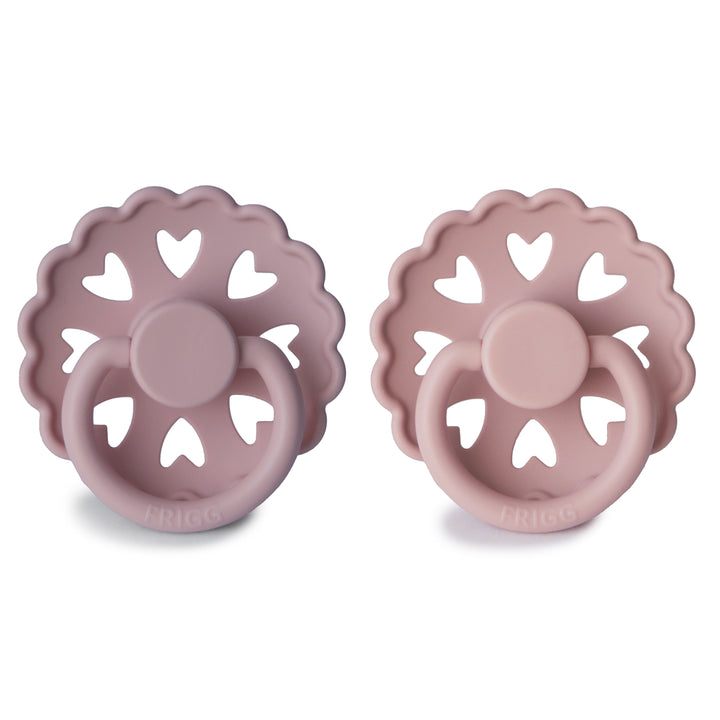 FRIGG Fairytale 2-Pack Pacifiers - Twilight Mauve/Primrose