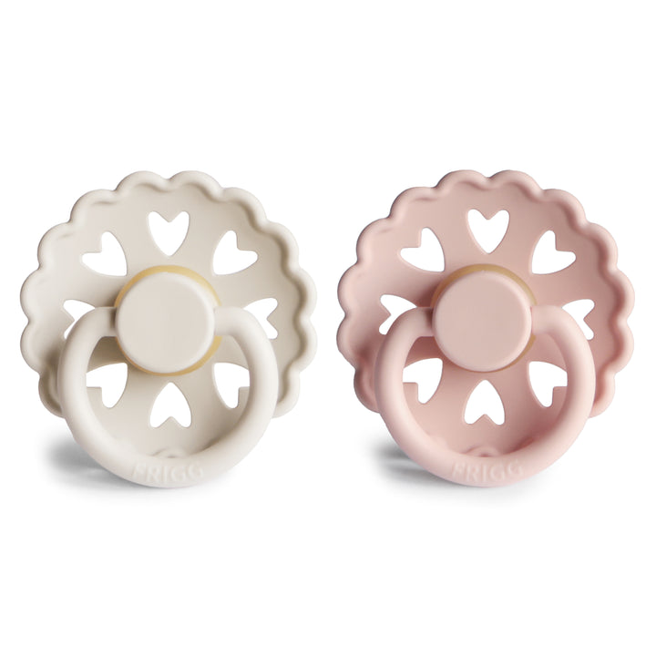 FRIGG Fairytale 2-Pack Pacifiers - Cream/Blush