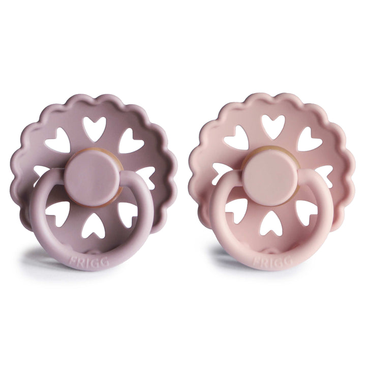 FRIGG Fairytale 2-Pack Pacifiers - Twilight Mauve/Primrose