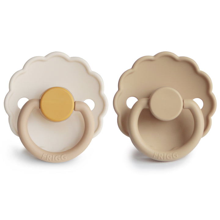 FRIGG Daisy 2-Pack Pacifiers - Desert/Cream