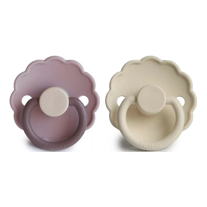 FRIGG Daisy 2-Pack Pacifiers - Lavender Haze/Cream