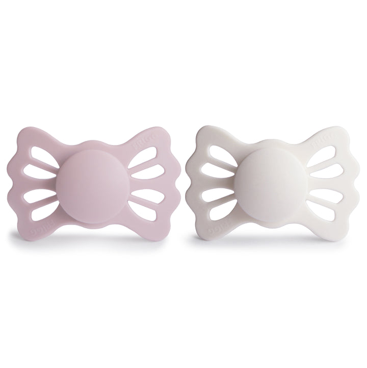 FRIGG Lucky 2-Pack Pacifiers - Primrose/Silver Gray