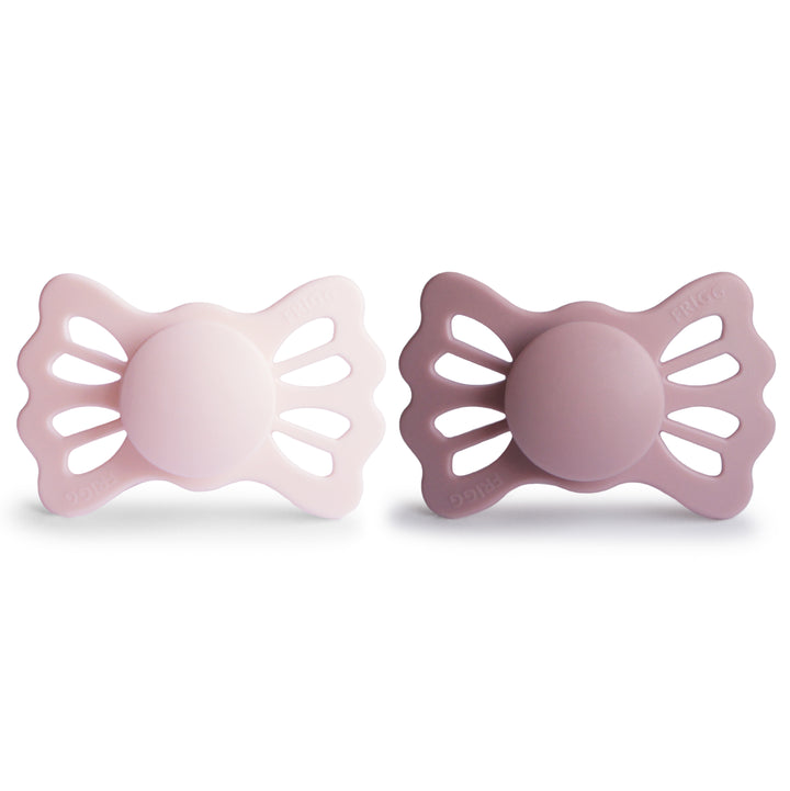 FRIGG Lucky 2-Pack Pacifiers - White Lilac/Twilight Mauve