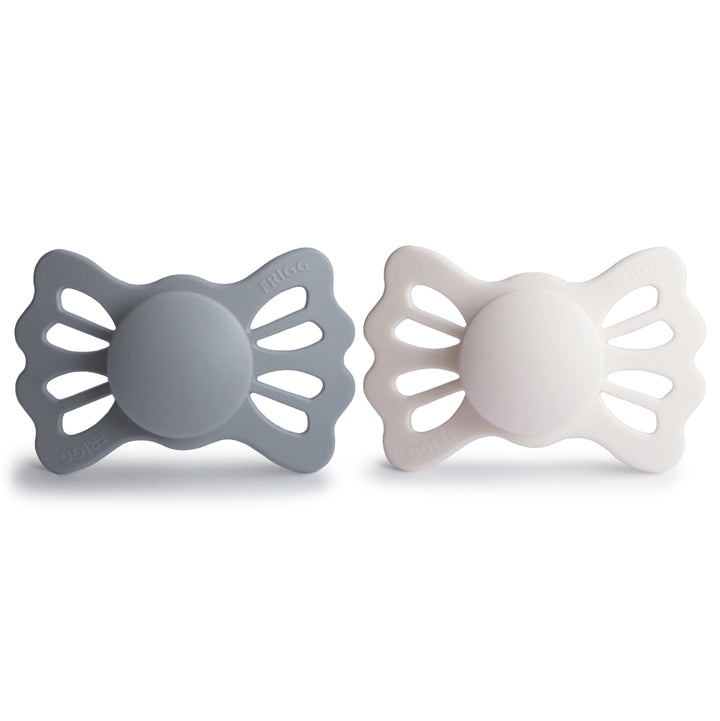 FRIGG Lucky 2-Pack Pacifiers - Great Gray/Silver Gray