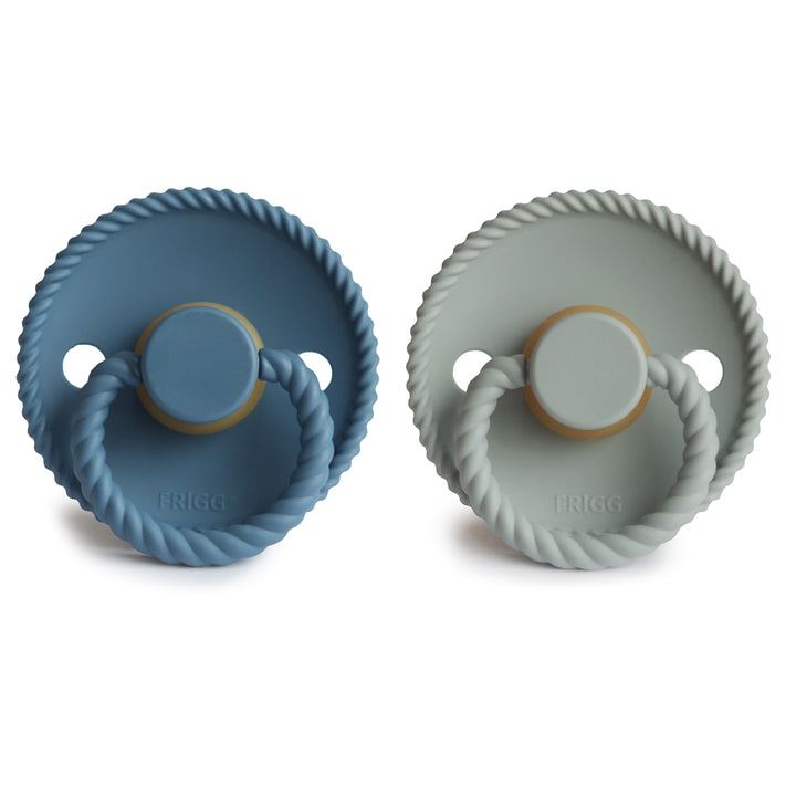 FRIGG Rope 2-Pack Pacifiers - Ocean View/Sage