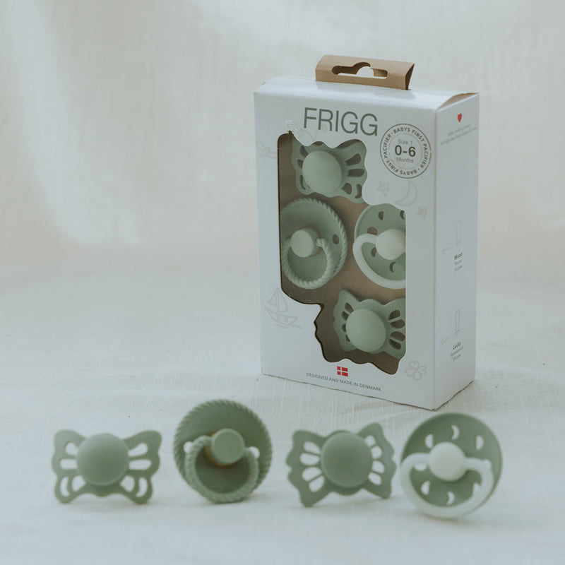 FRIGG Baby's First Pacifier - 4-Pack Moonlight Sailing
